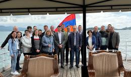 The delegation headed by Parliamentary State Secretary of the Federal Ministry of Education and Research of the Federal Republic of Germany Jens Brandenburg the meeting with  partners of SEVAMOD2 project took place on Lake Sevan