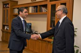 Minister of Environment Hakob Simidyan met Ambassador Extraordinary and Plenipotentiary of Japan to the Republic of Armenia Fukushima Masanori
