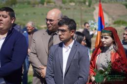 Deputy Minister of Environment Tigran Simonyan attended the groundbreaking ceremony of the first building of "Rehabilitation City of Heroes " project