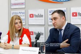 Deputy Minister of Environment Gayane Gabrielyan and Head of the Legal Department of the Ministry Khachatur Khachatryan held a press conference