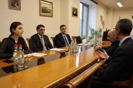Today, Minister of Environment H.  Simidyan received the directors of WWF regional and Armenian offices