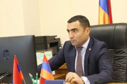 The Ministery of Environment Romanos Petrosyan and the Deputy Minister A.Mazmanyan participated in an online meeting with the Armenian mission of the International Monetary Fund