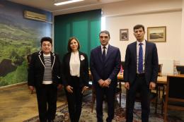 Minister of Environment Hakob Simidyan met Carmina Jimenez