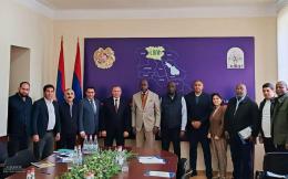 Aram Ghazaryan, the Governor of Lori Province hosted Alain Richard Donwahi, President of the 15th Conference of the Parties (COP15) of the United Nations Convention to Combat Desertification (UNCCD) and the delegation led by the latter