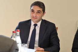 Министр окружающей среды Акоп Симидян принял делегацию во главе с Чрезвычайным и Полномочным послом Германии в Армении Виктором Рихтером