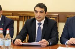 Minister of Environment Hakob Simidyan met with the delegation headed by Frank Merschl, Senior Manager of the Energy and Natural Resources Portfolio of the Bank for Reconstruction Loans (KfW), and Zara Chatinyan, representative of KFW Bank in Armenia