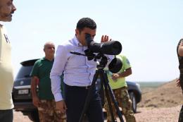 Acting Minister of Environment Romanos Petrosyan conducted a working visit to "Khor Virap", "Goravan Sands" state sanctuaries, "Khosrov Forest" state reserve