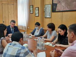A discussion over environmental protection of Lake Sevan at “Hydrometeorology and Monitoring Center” SNCO