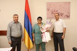 Secretary General of the Ministry of Environment Grigor Gulyan awarded certificates of appreciation