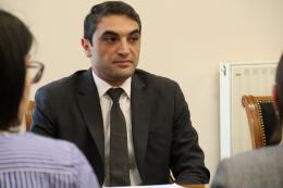 Министр окружающей среды Акоп Симидян принял делегацию во главе с представителем ЮНИСЕФ в Армении Кристин Вейганд